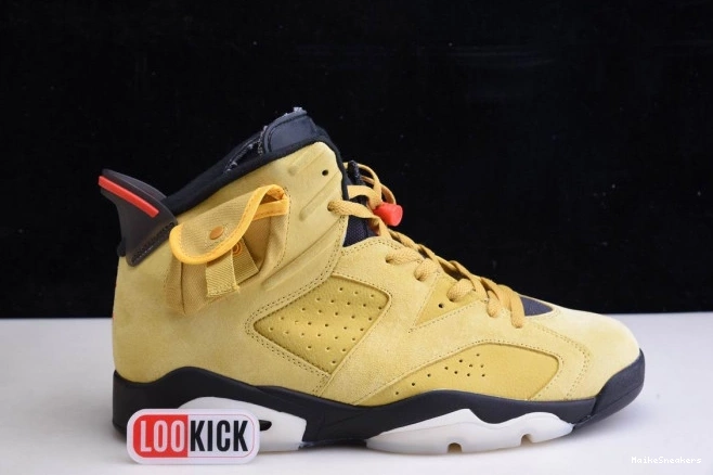 MaikeSneakers JORDAN 6 AIR SCOTT YELLOW X CN1084-300 TRAVIS 0803